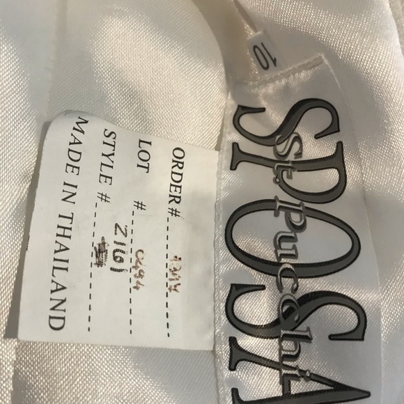 NWT St. Pucchi 216 Ivory Silk Wedding Dress 10 - Picture 8 of 8